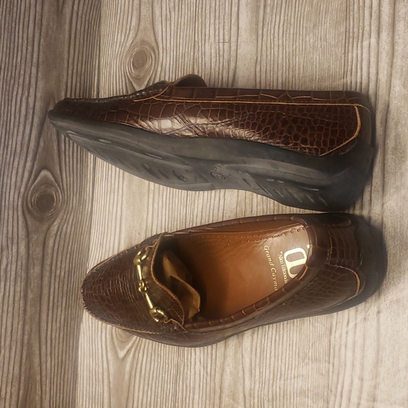 Allen Edmonds Grand Cayman horsebit brown embosed croc mens shoes size … - Picture 5 of 7